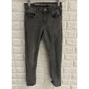 THE CHILDRENS PLACE SIZE‎ 8 GIRLS JEANS STRETCH SUPER SKINNY GRAY DENIM